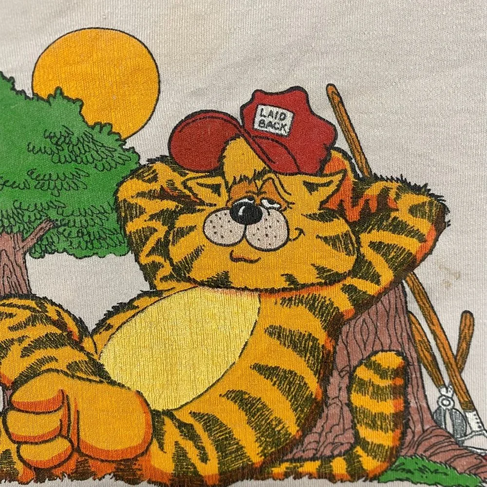 Vintage 80s Funny Comic Quote Humor Slogan Single Stitch Tee - Picture 4 of 7